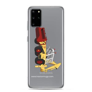 The Tractor Mugs Store Samsung Galaxy S20 Plus JCB 3D (1975) | Clear Case for Samsung® Quality Farmers Merch