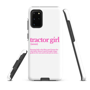 The Tractor Mugs Store Samsung Galaxy S20 Plus TRACTOR GIRL | Tough case for Samsung® Quality Farmers Merch