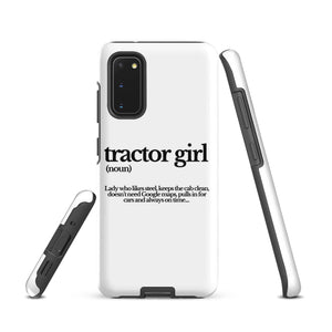The Tractor Mugs Store Samsung Galaxy S20 TRACTOR GIRL | Tough case for Samsung® Quality Farmers Merch