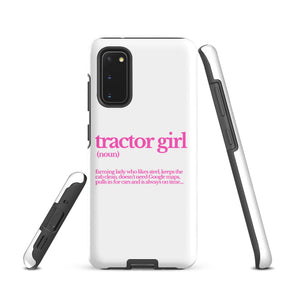 The Tractor Mugs Store Samsung Galaxy S20 TRACTOR GIRL | Tough case for Samsung® Quality Farmers Merch