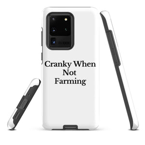 The Tractor Mugs Store Samsung Galaxy S20 Ultra CRANKY WHEN NOT FARMING | Tough case for Samsung® Quality Farmers Merch