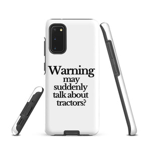 The Tractor Mugs Store Samsung Galaxy S20 WARNING MAY SUDDENLY TALK ABOUT TRACTORS | Tough case for Samsung® Quality Farmers Merch