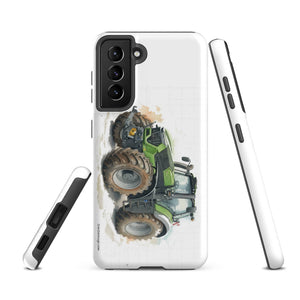 The Tractor Mugs Store Samsung Galaxy S21 FE Deutz-Fahr 9340 Watercolor | Tough case for Samsung® Quality Farmers Merch