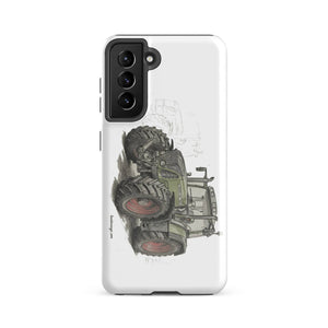 The Tractor Mugs Store Samsung Galaxy S21 FE Fendt Favorit 818 Pencil Sketch | Tough case for Samsung® Quality Farmers Merch