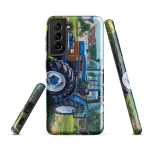 The Tractor Mugs Store Samsung Galaxy S21 FE Ford 7840 Splash Art | Tough case for Samsung® Quality Farmers Merch