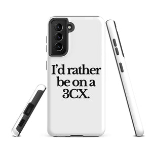 The Tractor Mugs Store Samsung Galaxy S21 FE I'D RATHER BE ON A 3CX | Tough case for Samsung® Quality Farmers Merch