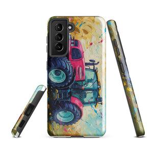 The Tractor Mugs Store Samsung Galaxy S21 FE Renault ares 696 rz Splash Art | Tough case for Samsung® Quality Farmers Merch