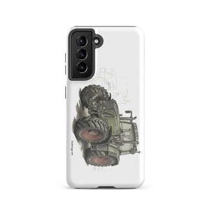 The Tractor Mugs Store Samsung Galaxy S21 Fendt Favorit 818 Pencil Sketch | Tough case for Samsung® Quality Farmers Merch