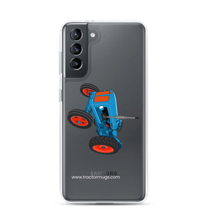 The Tractor Mugs Store Samsung Galaxy S21 Fordson Super Dexta | Clear Case for Samsung® Quality Farmers Merch