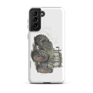 The Tractor Mugs Store Samsung Galaxy S21 Plus Fendt Favorit 818 Pencil Sketch | Tough case for Samsung® Quality Farmers Merch