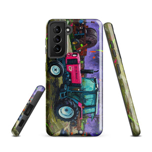 The Tractor Mugs Store Samsung Galaxy S21 Renault 65-32 MX Splash Art | Tough case for Samsung® Quality Farmers Merch