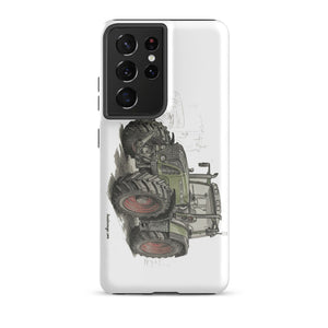 The Tractor Mugs Store Samsung Galaxy S21 Ultra Fendt Favorit 818 Pencil Sketch | Tough case for Samsung® Quality Farmers Merch
