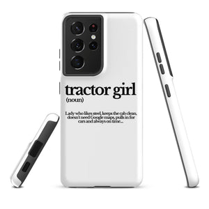 The Tractor Mugs Store Samsung Galaxy S21 Ultra TRACTOR GIRL | Tough case for Samsung® Quality Farmers Merch