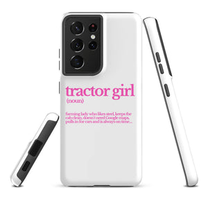 The Tractor Mugs Store Samsung Galaxy S21 Ultra TRACTOR GIRL | Tough case for Samsung® Quality Farmers Merch