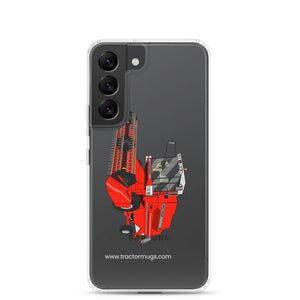 The Tractor Mugs Store Samsung Galaxy S22 1994 Massey Ferguson 32 Combine Harvester | Clear Case for Samsung® Quality Farmers Merch