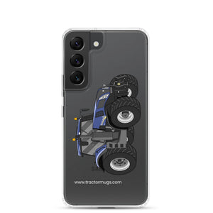 The Tractor Mugs Store Samsung Galaxy S22 New Holland T8 435 | Clear Case for Samsung® Quality Farmers Merch