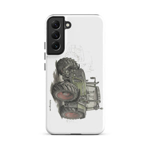 The Tractor Mugs Store Samsung Galaxy S22 Plus Fendt Favorit 818 Pencil Sketch | Tough case for Samsung® Quality Farmers Merch