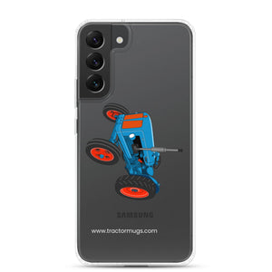 The Tractor Mugs Store Samsung Galaxy S22 Plus Fordson Super Dexta | Clear Case for Samsung® Quality Farmers Merch