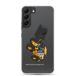 The Tractor Mugs Store Samsung Galaxy S22 Plus JCB 435 S Farm Master | Clear Case for Samsung® Quality Farmers Merch