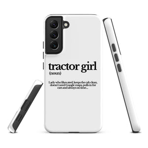 The Tractor Mugs Store Samsung Galaxy S22 Plus TRACTOR GIRL | Tough case for Samsung® Quality Farmers Merch