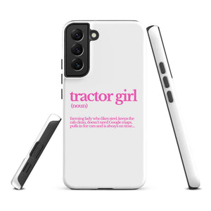 The Tractor Mugs Store Samsung Galaxy S22 Plus TRACTOR GIRL | Tough case for Samsung® Quality Farmers Merch