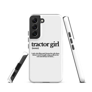 The Tractor Mugs Store Samsung Galaxy S22 TRACTOR GIRL | Tough case for Samsung® Quality Farmers Merch