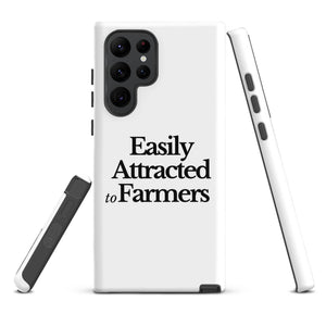 The Tractor Mugs Store Samsung Galaxy S22 Ultra EASILY ATTRACTED TO FARMERS | Tough case for Samsung® Quality Farmers Merch