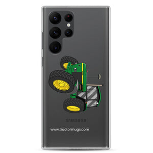 The Tractor Mugs Store Samsung Galaxy S22 Ultra John Deere 3350 4WD | Clear Case for Samsung® Quality Farmers Merch