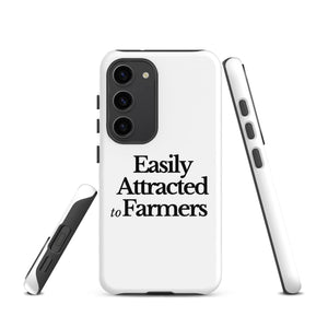 The Tractor Mugs Store Samsung Galaxy S23 EASILY ATTRACTED TO FARMERS | Tough case for Samsung® Quality Farmers Merch