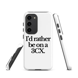 The Tractor Mugs Store Samsung Galaxy S23 I'D RATHER BE ON A 3CX | Tough case for Samsung® Quality Farmers Merch