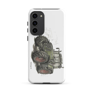 The Tractor Mugs Store Samsung Galaxy S23 Plus Fendt Favorit 818 Pencil Sketch | Tough case for Samsung® Quality Farmers Merch
