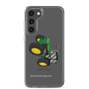 The Tractor Mugs Store Samsung Galaxy S23 Plus John Deere 3350 4WD | Clear Case for Samsung® Quality Farmers Merch