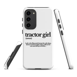The Tractor Mugs Store Samsung Galaxy S23 Plus TRACTOR GIRL | Tough case for Samsung® Quality Farmers Merch