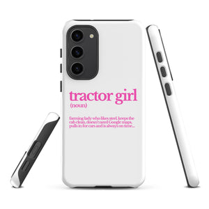 The Tractor Mugs Store Samsung Galaxy S23 Plus TRACTOR GIRL | Tough case for Samsung® Quality Farmers Merch