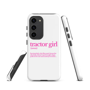 The Tractor Mugs Store Samsung Galaxy S23 TRACTOR GIRL | Tough case for Samsung® Quality Farmers Merch