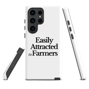 The Tractor Mugs Store Samsung Galaxy S23 Ultra EASILY ATTRACTED TO FARMERS | Tough case for Samsung® Quality Farmers Merch