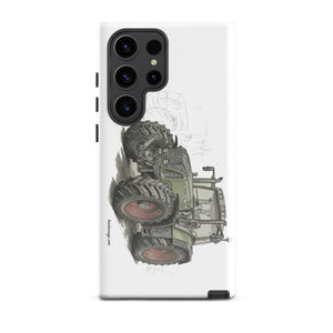 The Tractor Mugs Store Samsung Galaxy S23 Ultra Fendt Favorit 818 Pencil Sketch | Tough case for Samsung® Quality Farmers Merch