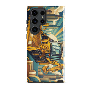 The Tractor Mugs Store Samsung Galaxy S23 Ultra JCB 3CX TURBO | Art Deco Tough case for Samsung® Quality Farmers Merch