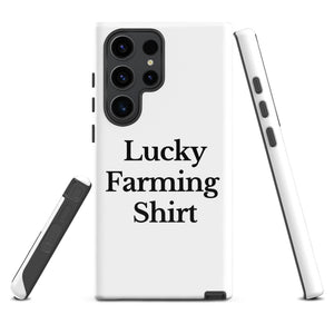 The Tractor Mugs Store Samsung Galaxy S23 Ultra LUCKY FARMING SHIRT | Tough case for Samsung® Quality Farmers Merch