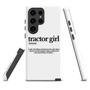 The Tractor Mugs Store Samsung Galaxy S23 Ultra TRACTOR GIRL | Tough case for Samsung® Quality Farmers Merch