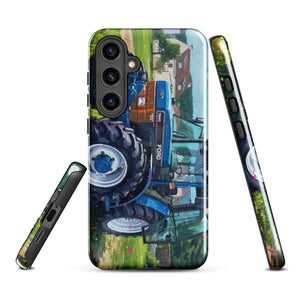 The Tractor Mugs Store Samsung Galaxy S24 Plus Ford 7840 Splash Art | Tough case for Samsung® Quality Farmers Merch