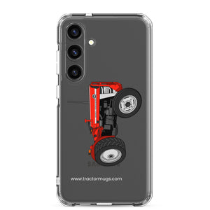 The Tractor Mugs Store Samsung Galaxy S24 Plus Massey Ferguson 135  |  Clear Case for Samsung® Quality Farmers Merch