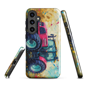 The Tractor Mugs Store Samsung Galaxy S24 Plus Renault ares 696 rz Splash Art | Tough case for Samsung® Quality Farmers Merch
