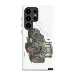The Tractor Mugs Store Samsung Galaxy S24 Ultra Fendt Favorit 818 Pencil Sketch | Tough case for Samsung® Quality Farmers Merch