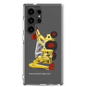 The Tractor Mugs Store Samsung Galaxy S24 Ultra JCB 3C II Backhoe | Clear Case for Samsung® Quality Farmers Merch