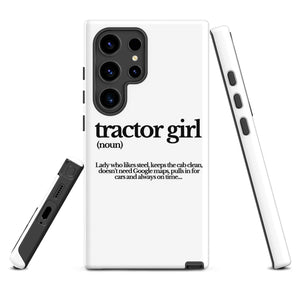 The Tractor Mugs Store Samsung Galaxy S24 Ultra TRACTOR GIRL | Tough case for Samsung® Quality Farmers Merch