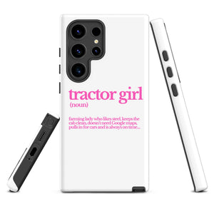 The Tractor Mugs Store Samsung Galaxy S24 Ultra TRACTOR GIRL | Tough case for Samsung® Quality Farmers Merch