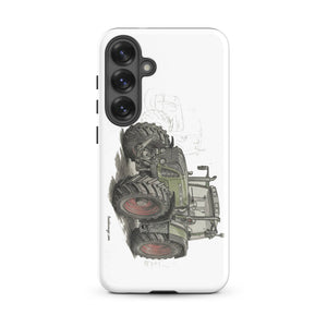 The Tractor Mugs Store Samsung Galaxy S25 Plus Fendt Favorit 818 Pencil Sketch | Tough case for Samsung® Quality Farmers Merch