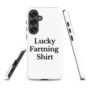 The Tractor Mugs Store Samsung Galaxy S25 Plus LUCKY FARMING SHIRT | Tough case for Samsung® Quality Farmers Merch
