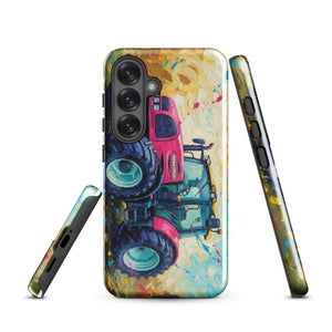 The Tractor Mugs Store Samsung Galaxy S25 Renault ares 696 rz Splash Art | Tough case for Samsung® Quality Farmers Merch